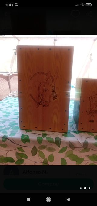 Cajón flamenco personalizado