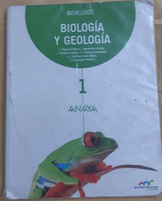 Libro de biología y geología 1° bachillerato