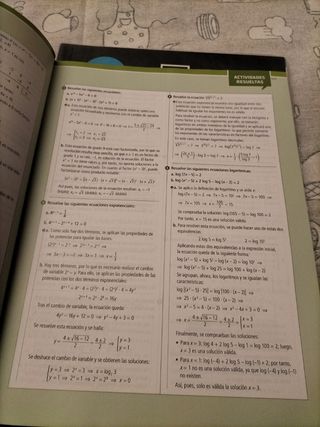 Libro de matemáticas para 1 bachillerato.