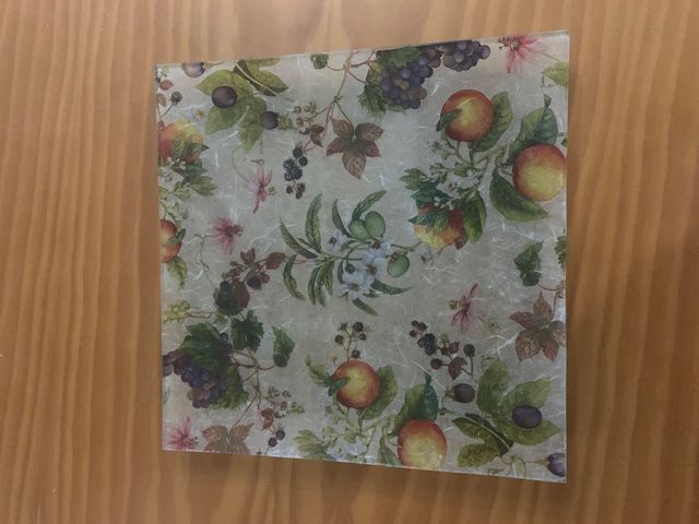 Plato de cristal decirativo vitange