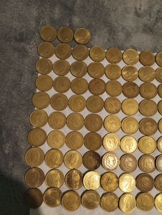 102 monedas de 1 peseta (47,53,63,66,75,80)