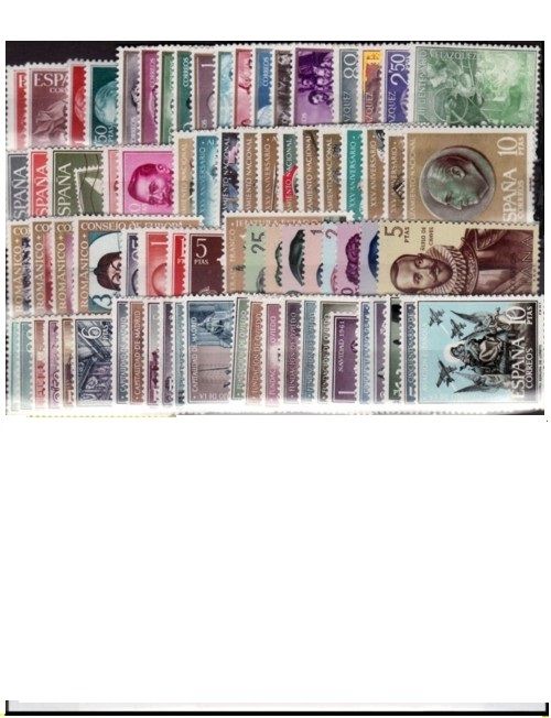 SELLOS ESPAÑA AÑO COMPLETO 1961. NUEVOS