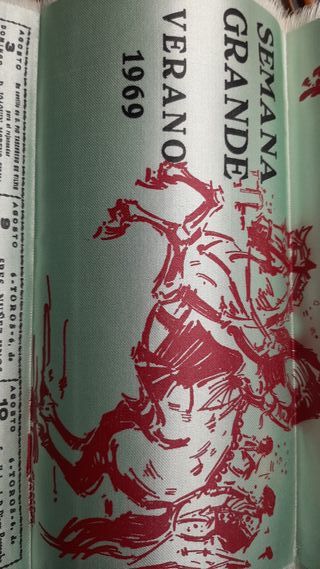 Cartel de toros. SEMANA GRANDE DONOSTIARRA. 