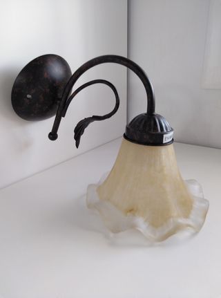 2 Apliques pared de latón, Fabrilamp