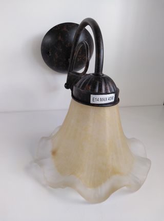 2 Apliques pared de latón, Fabrilamp