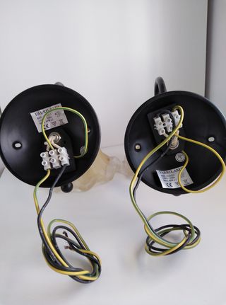 2 Apliques pared de latón, Fabrilamp