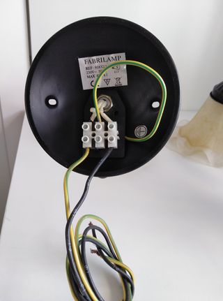 2 Apliques pared de latón, Fabrilamp