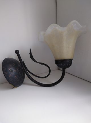 2 Apliques pared de latón, Fabrilamp