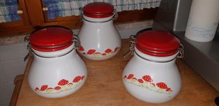 3 vasi contenitori da cucina 