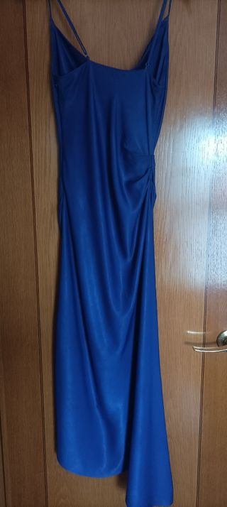 Vestido fiesta Zara azul 