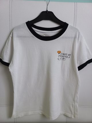 Camiseta manga corta mujer Pull&Bear talla S