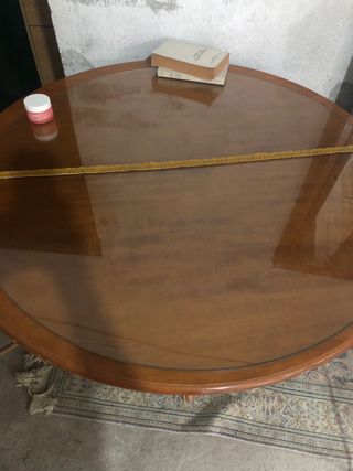 mesa redonda de comedor plegable
