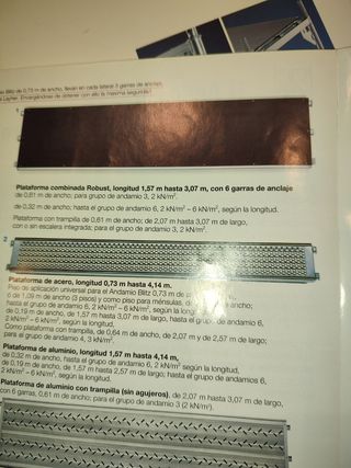 andamio europeo negociable