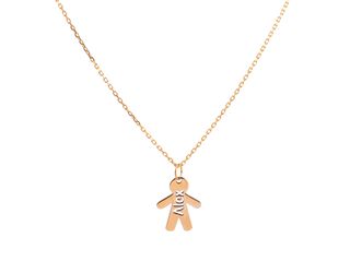 Cadena oro 9K con colgante niño y nombre a elegir