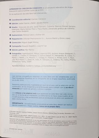 Libro de texto 1º ESO
