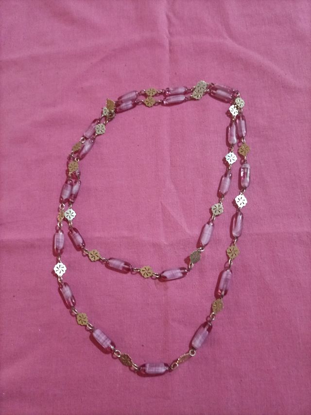 collana elegante glicine e dorata