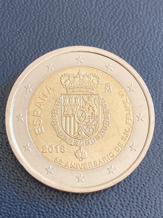 2 euros conmemorativos 2018 Felipe