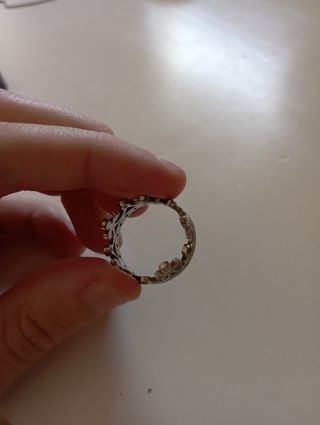 Anillo de corona mujer mide el anillo 7'5 cm