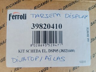 placa display de caldera electrónica ferroli