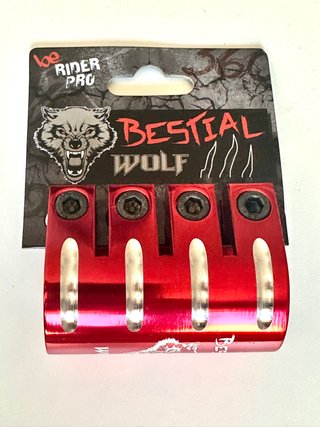 Abrazadera Clamp para Scooter Patinete Rojo