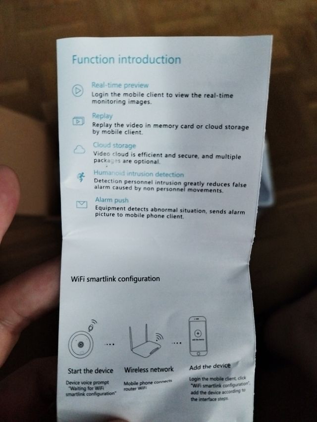 Cámara wifi, bebé, V380 Pro