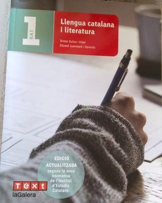Libro catalán primero bachillerato