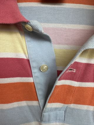 Polo a rayas manga corta LACOSTE talla 6 