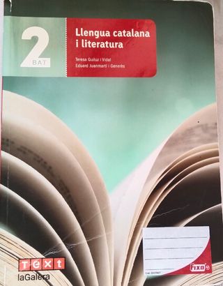 Libro de catalán segundo de bachillerato
