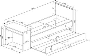 Cama nido gamer 90x200cm Bzone