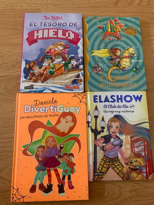 4 libros infantiles juveniles 