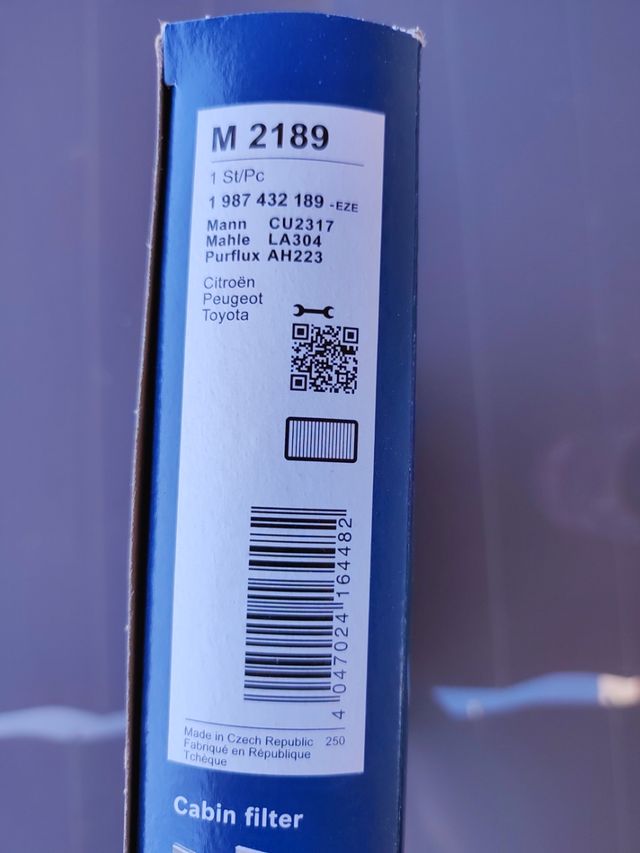 Filtro abitacolo Bosch