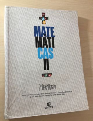 Libro matemáticas II editex