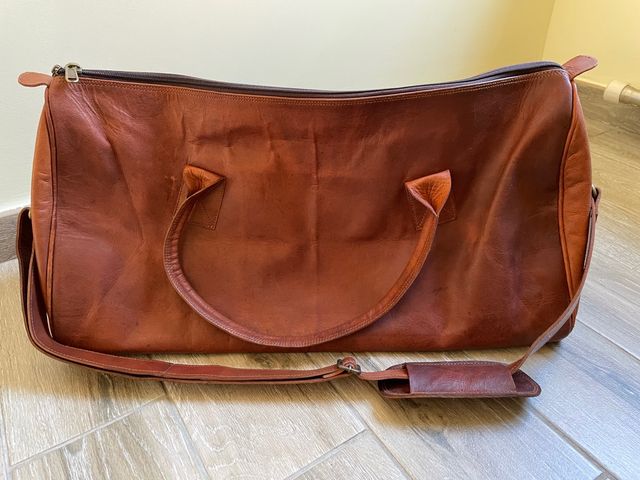Bolso de viaje de piel