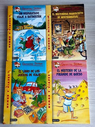4 Libros colección Gerónimo Stilton 