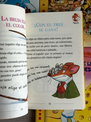 4 Libros colección Gerónimo Stilton 