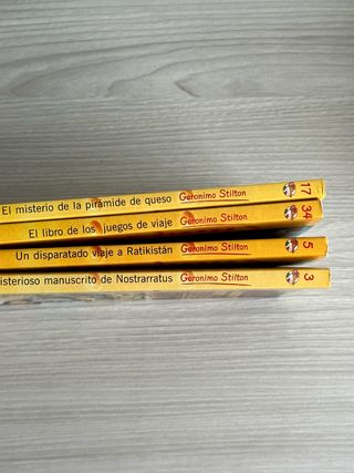 4 Libros colección Gerónimo Stilton 