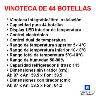 📢 VINOTECA DE 44 BOTELLAS 📢