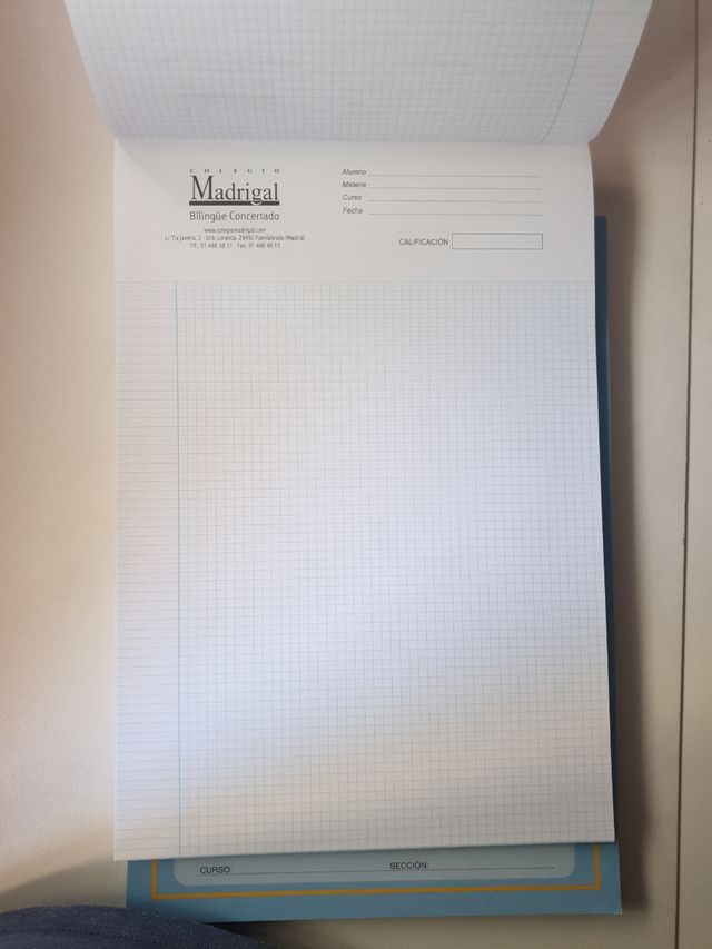 Block Examen PRIMARIA Colegio Madrigal