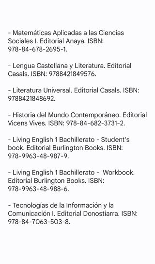 Libros 1º Bachillerato CCSS. Venancio Blanco.