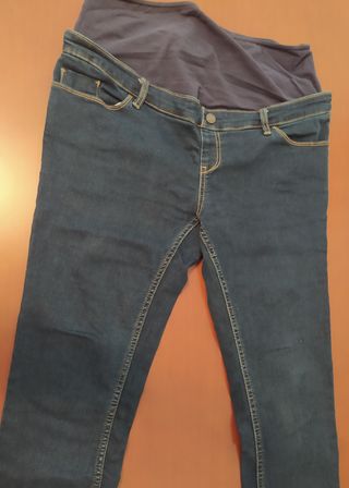 Pantalón vaquero premamá talla 42 super skinny