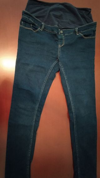 Pantalón vaquero premamá talla 42 super skinny