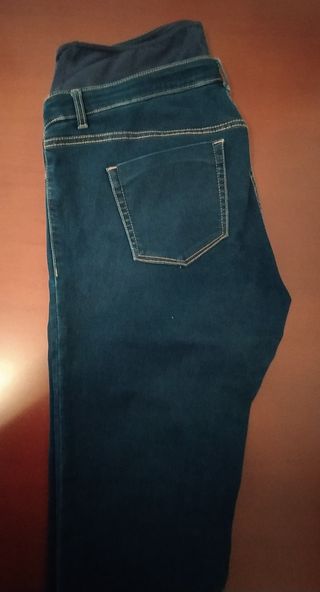 Pantalón vaquero premamá talla 42 super skinny