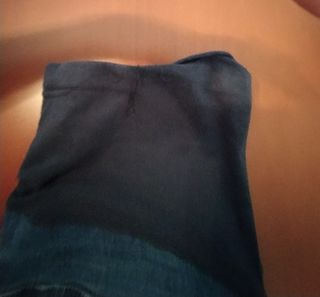 Pantalón vaquero premamá L bordados y lentejuelas