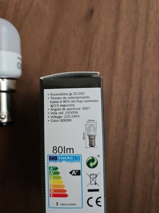 Bombilla LED máquina de coser