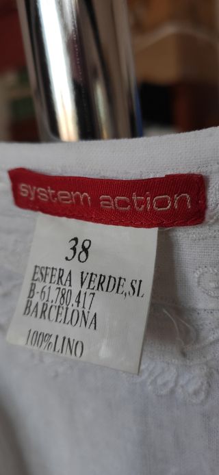 Vestido blanco. Talla 38
