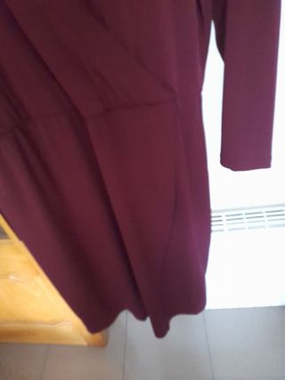 Vestido de fiesta granate L