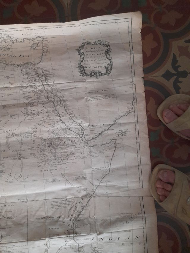 Bella e rara carta dell' Africa