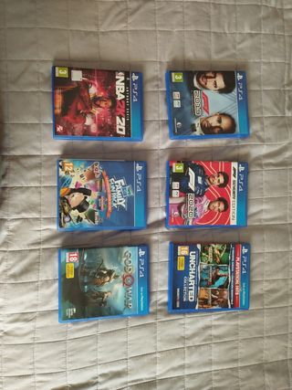 Pack 6 videojuegos PS4