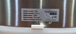 Robot cocina cheftitanium multifunción con voz