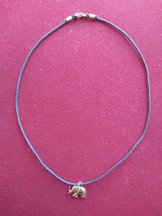 Gargantilla oro(Elefante de la suerte)